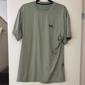 RVCA Men's Olive Short Sleeve Tee